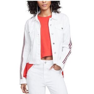 NWT Rachel Roy Distressed Hem Jean Jacket